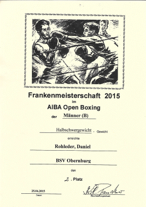 Frankenmeisterschaft 2015 - Rohleder, Daniel